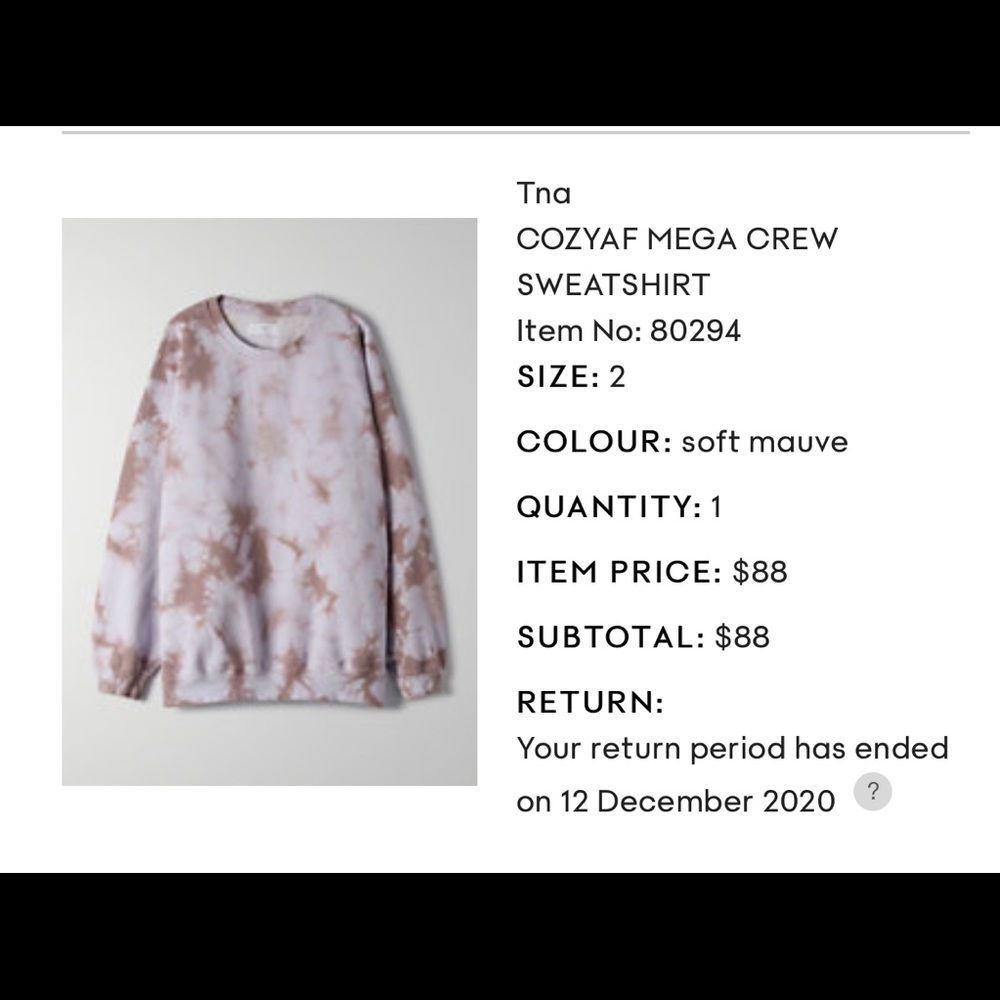 Cozy AF Mega Crew size 2